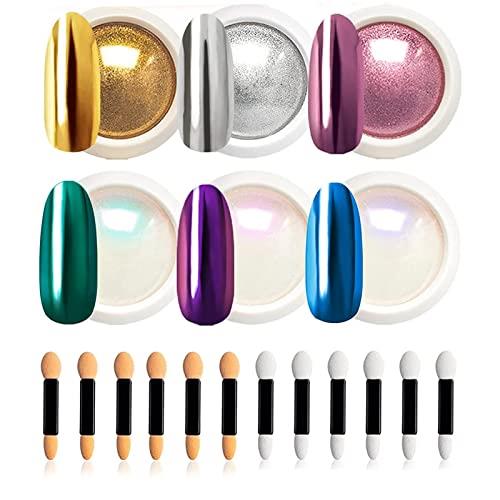 楽天市場】オーロラパウダー ミラーパウダー マジックミラー 6色セット