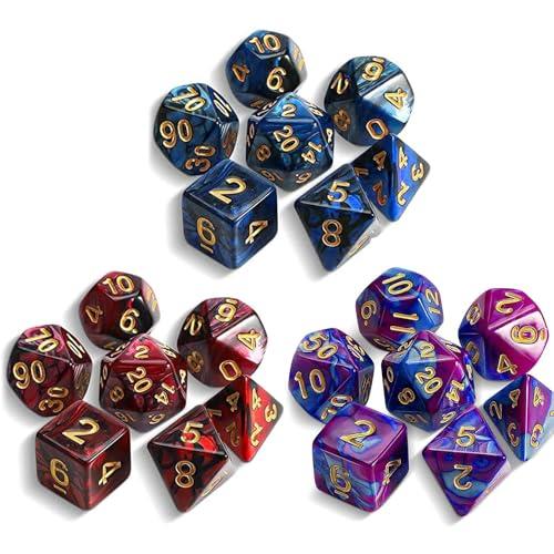 楽天市場】LIANHATA 多面体 ダイス サイコロ セット アクリル 21個入り