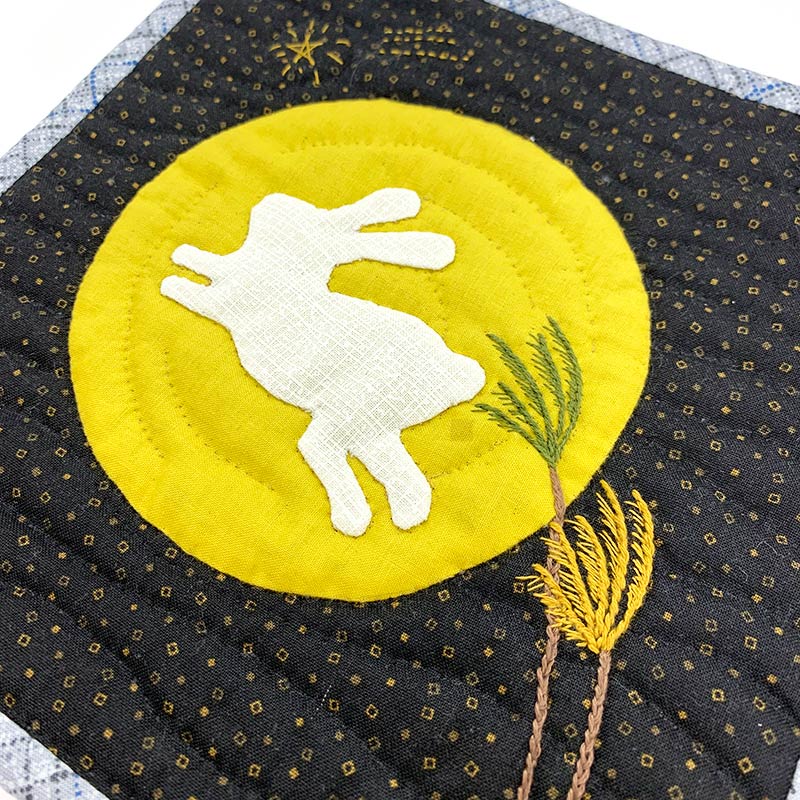 楽天市場】ミニタペストリー 月うさぎ | キット パッチワーク キルト