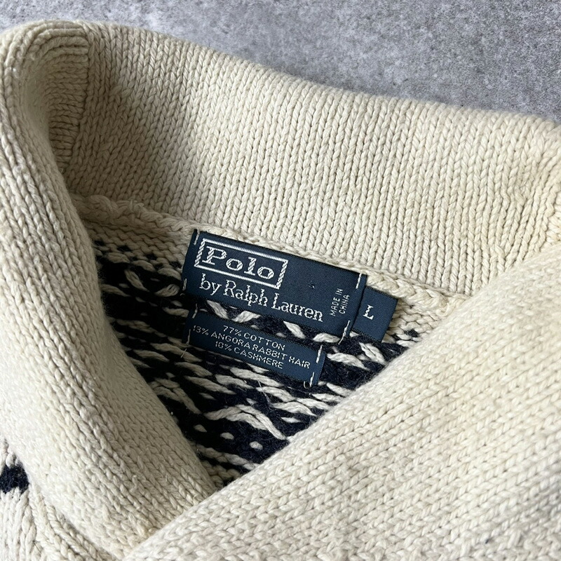 楽天市場】90s POLO RALPH LAUREN ノルディック 総柄 コットン