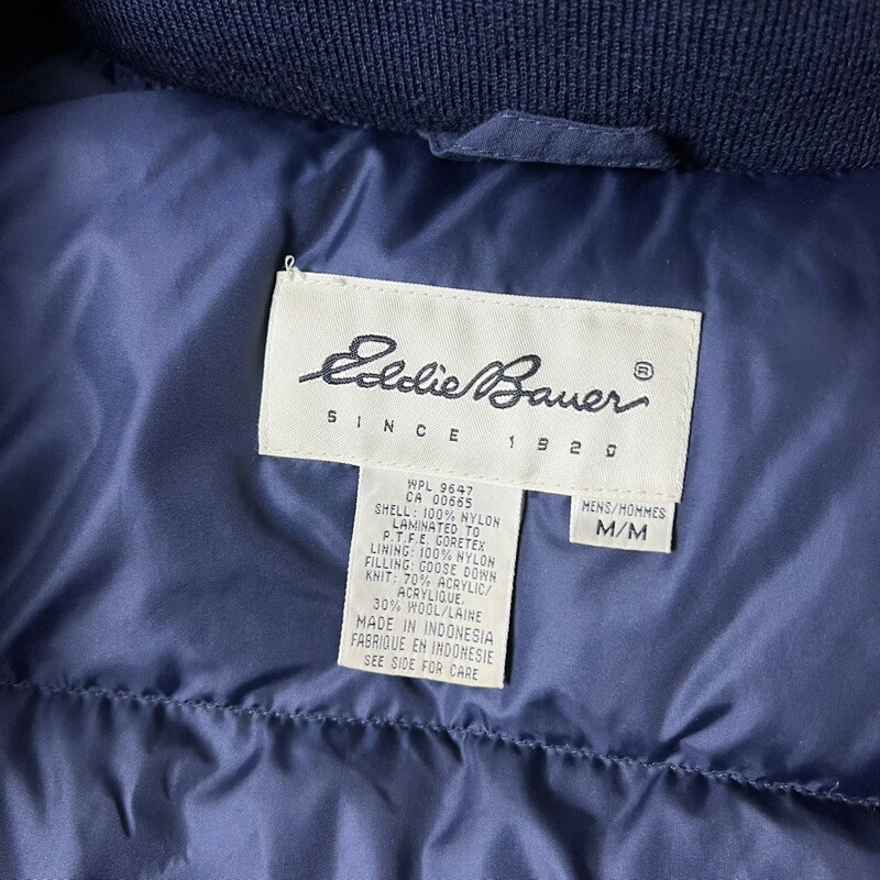 楽天市場】90s 白タグ Eddie Bauer グース ダウン ゴアテックス