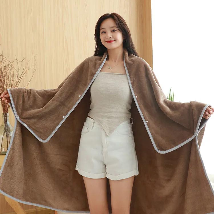 楽天市場】 ストール フード付き ポンチョ ふわふわ スナップボタン