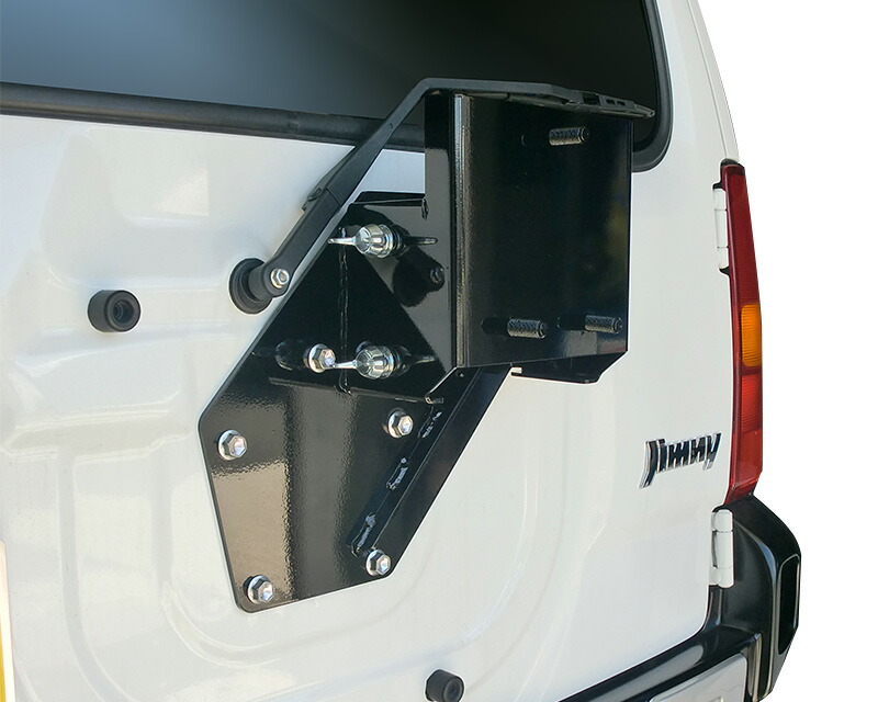 楽天市場】ジムニーJB23用 スペアタイヤ移動ブラケット（JB23