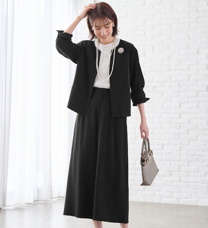 楽天市場】【2点セット】洗える多機能セットアップ レディース スーツ