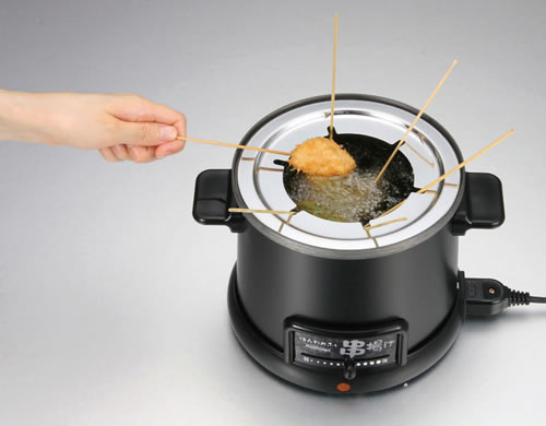 楽天市場】串揚げ フライヤー ほんわかふぇ 電気卓上串揚げ鍋 HR-8952
