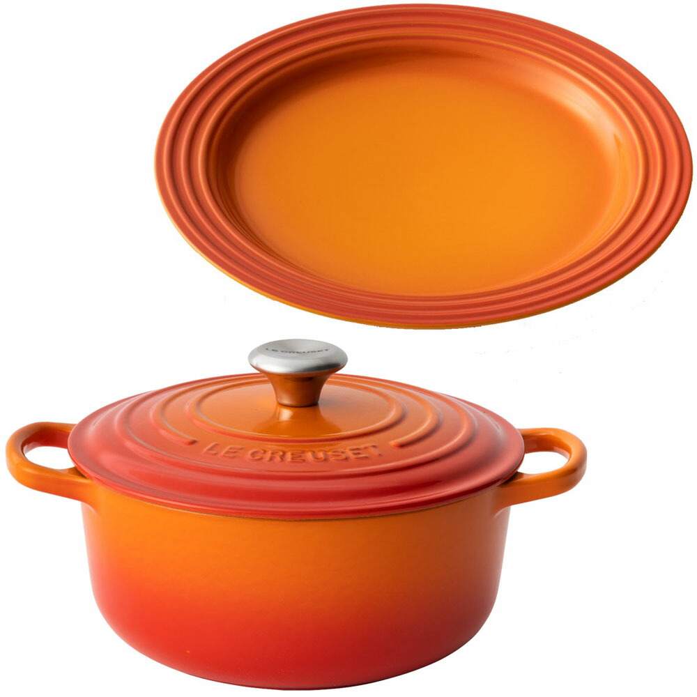 楽天市場】ルクルーゼ鍋皿セットルクルーゼ 両手鍋 20cm 両手鍋 24cm