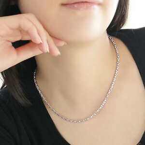 楽天市場】K18WGタンザナイト＆ダイヤモンドネックレス10カラット