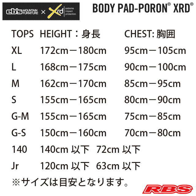 楽天市場】eb's BODY PAD PORON XRD 【エビス ボディパッド ポロン