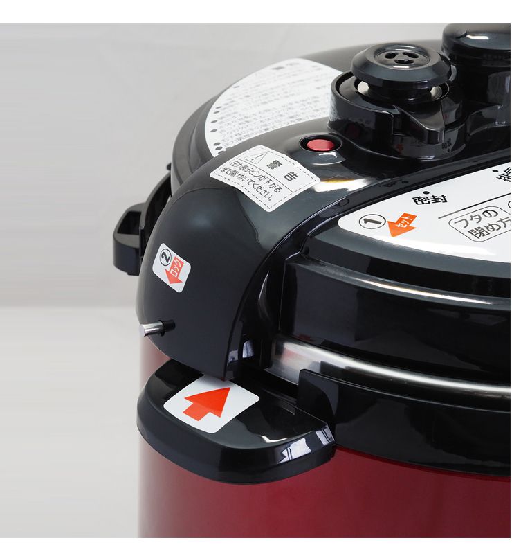 楽天市場】D&S マイコン電気圧力鍋 4.0L STL-EC50R レッド 電気鍋 圧力