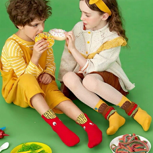 楽天市場】送料無料【3足セットソックス】ジャンクフードソックス