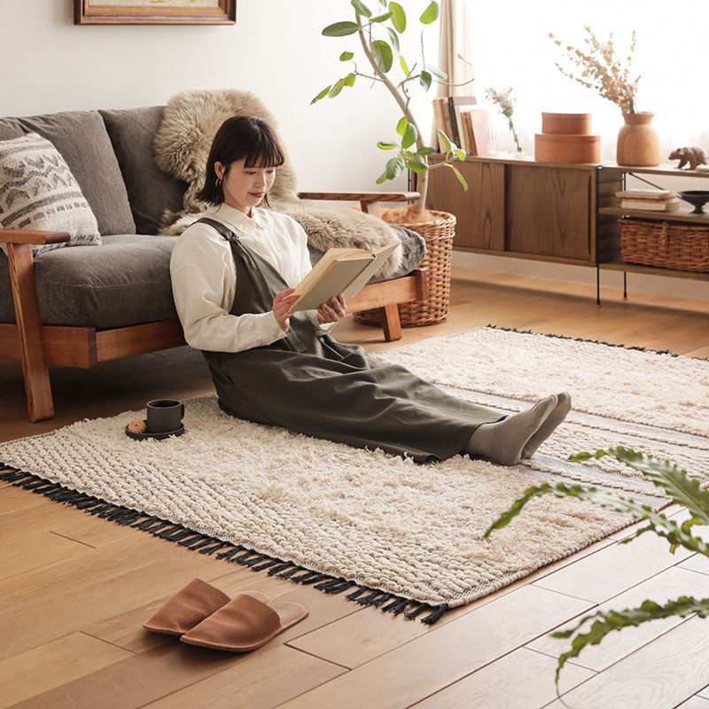 楽天市場】ラグ ラグマット POP CORN STRIPE RUG 140×200 インド製 綿