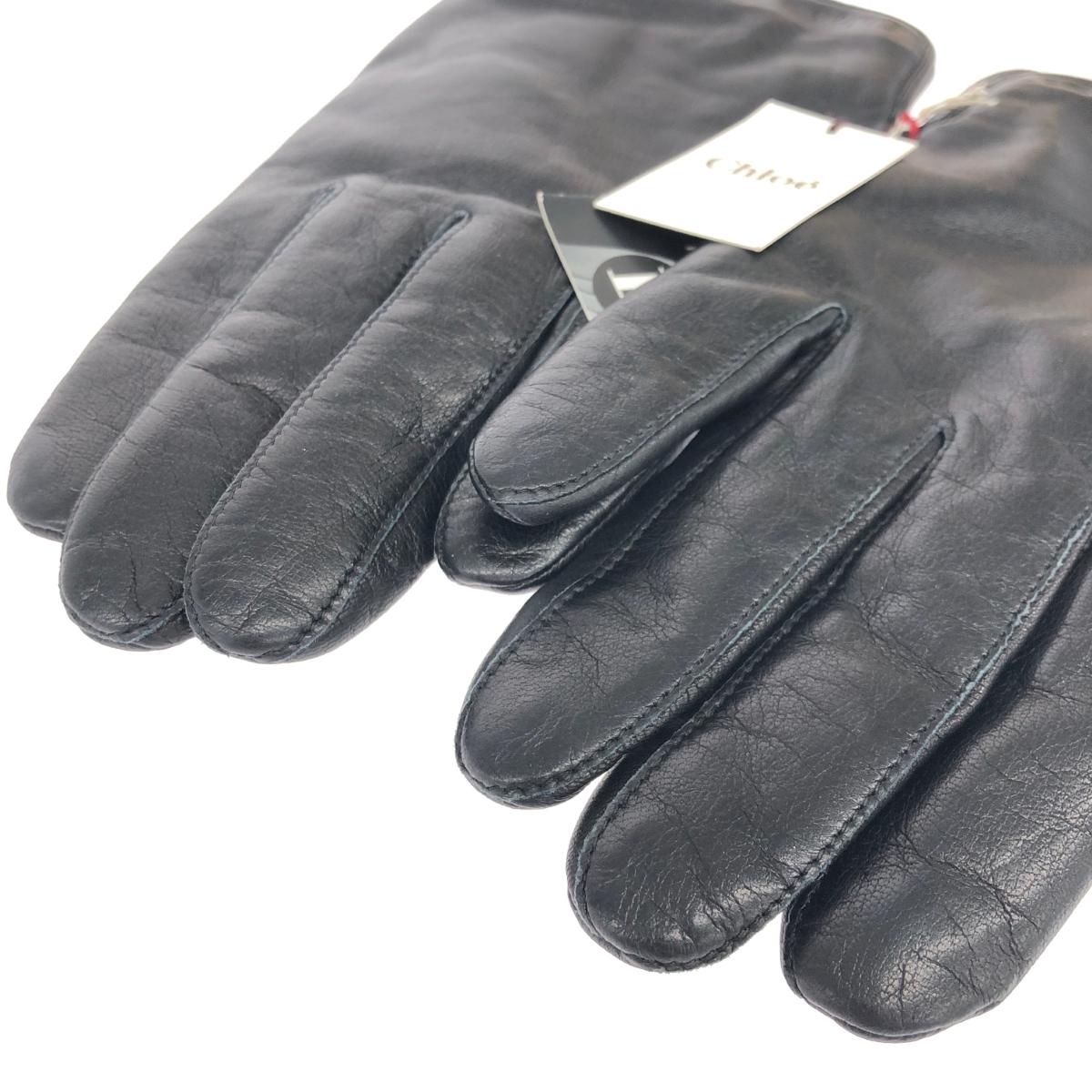 楽天市場】Chloe クロエ 手袋 未使用品 ブラック レザー レディース