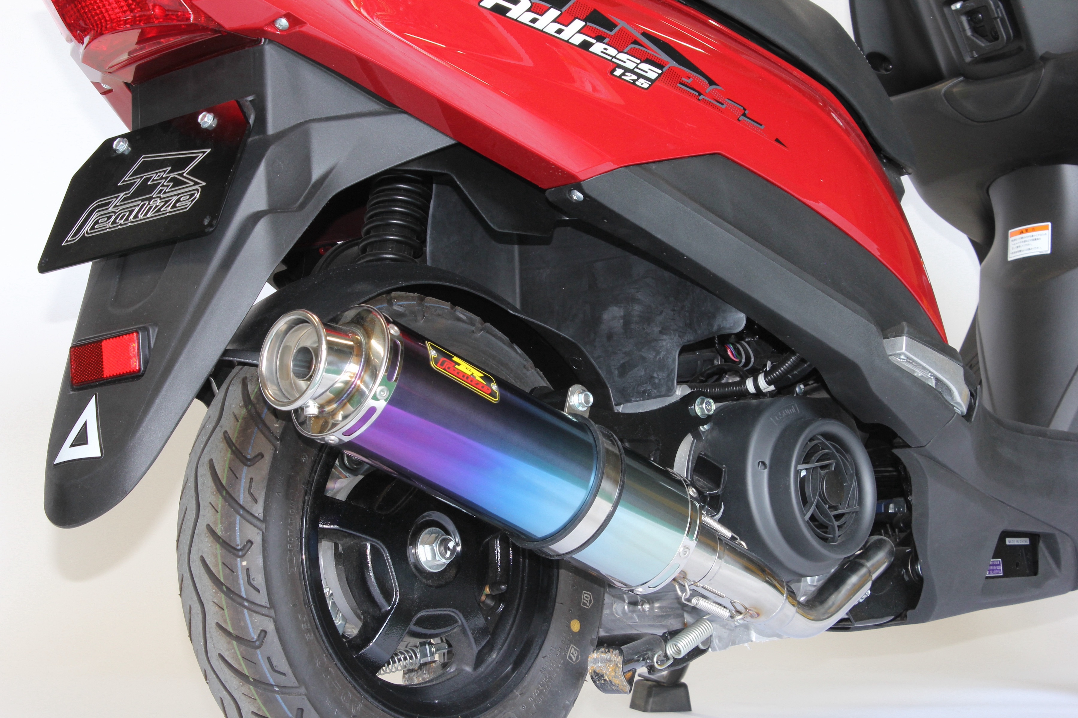楽天市場】Realize アドレス125 バイクマフラー 2BJ-DT11A 22Racing Ti