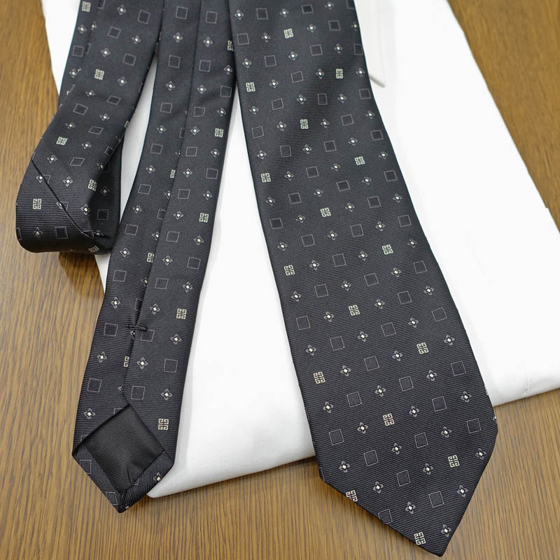 楽天市場】ジバンシー ネクタイ GIV14 ブラック/チャコールグレー 8cm