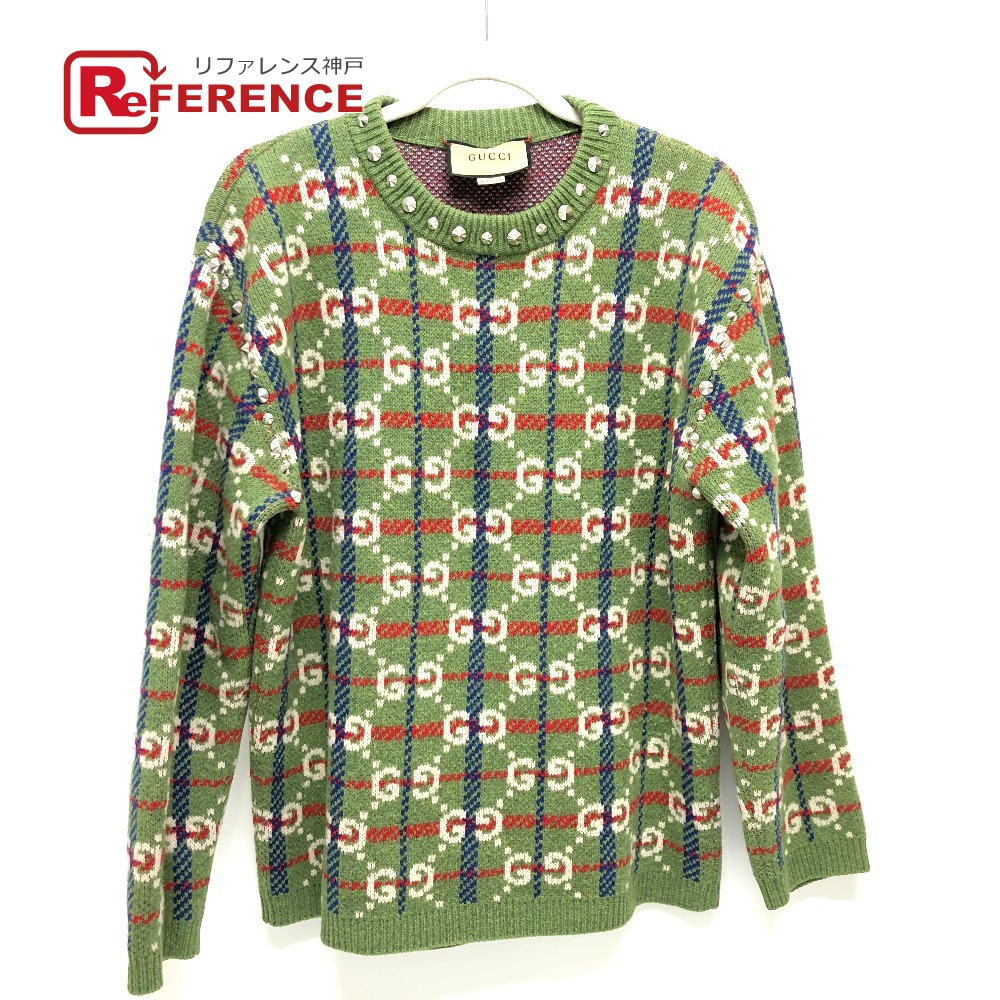 楽天市場】GUCCI グッチ 713571 GG スタッズ ニット セーター ウール