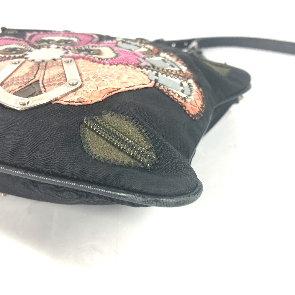 楽天市場】PRADA プラダ ロゴ 刺繍 カバン 斜め掛け ポシェット
