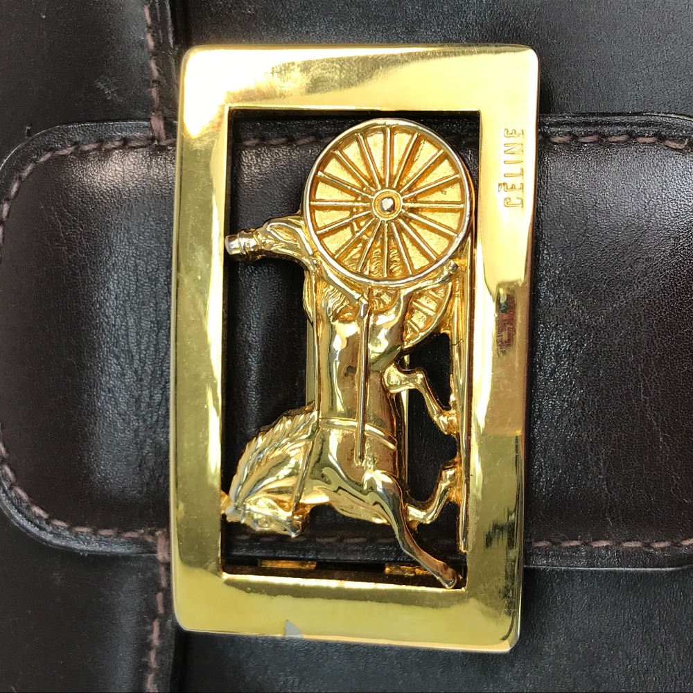 楽天市場】CELINE セリーヌ ヴィンテージ 馬車金具 カバン ショルダー
