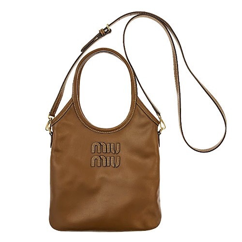 楽天市場】MIUMIU ミュウミュウ アイビー レザー ハンドバッグ 5BA281