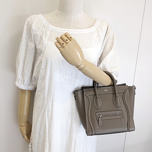 楽天市場】CELINE セリーヌ ラゲージ ナノ 189243DRU.09S0 レザー