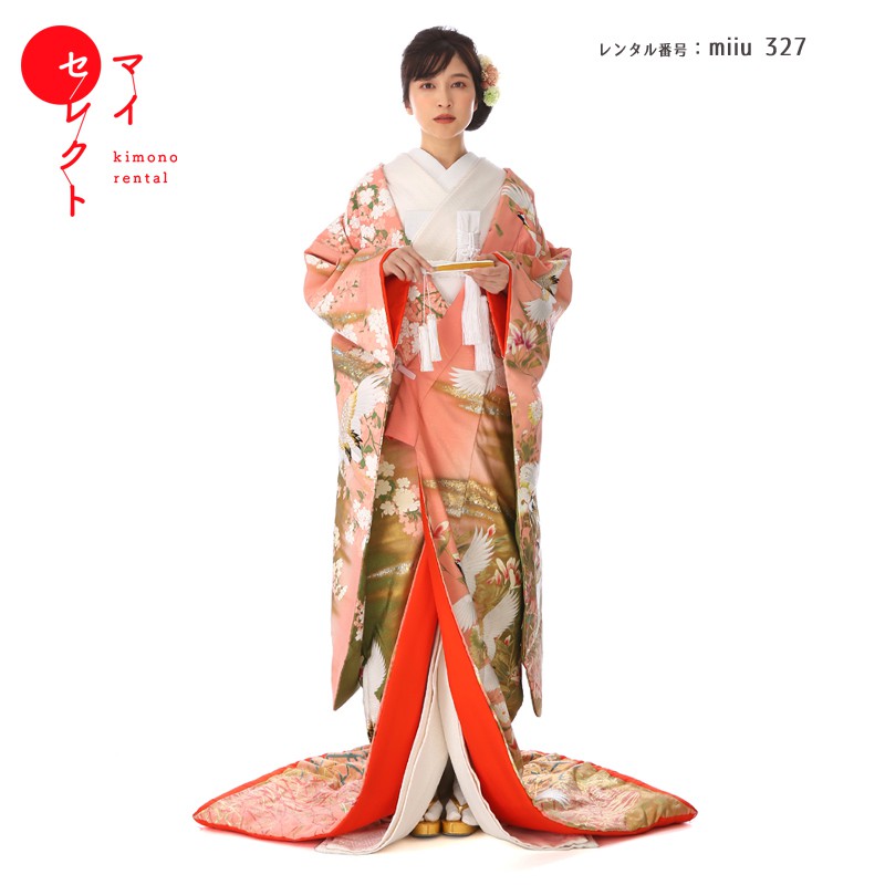 楽天市場】色打掛 レンタル miiu_327 夢桜祝鶴 結婚式 神前式 高級