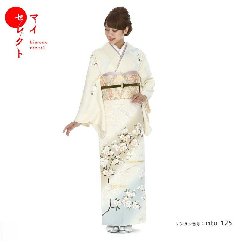 楽天市場】【レンタル】 訪問着 レンタル 正絹 七五三 mtu_125 MR-1007