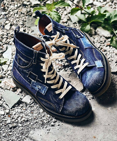 楽天市場】【glamb(グラム)】Unplugged Denim Boots アンプラグド