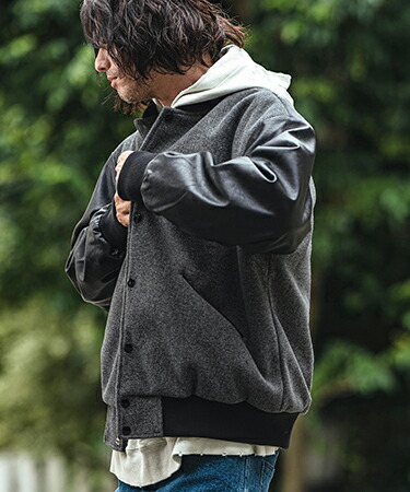 楽天市場】【CAMBIO(カンビオ)】 メルトンPU切り替えルーズシルエット