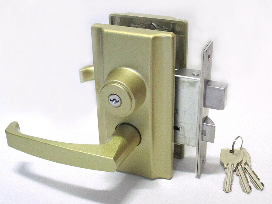 楽天市場】ミワロック製インテグラル錠レバーハンドルタイプU9-HL20-1