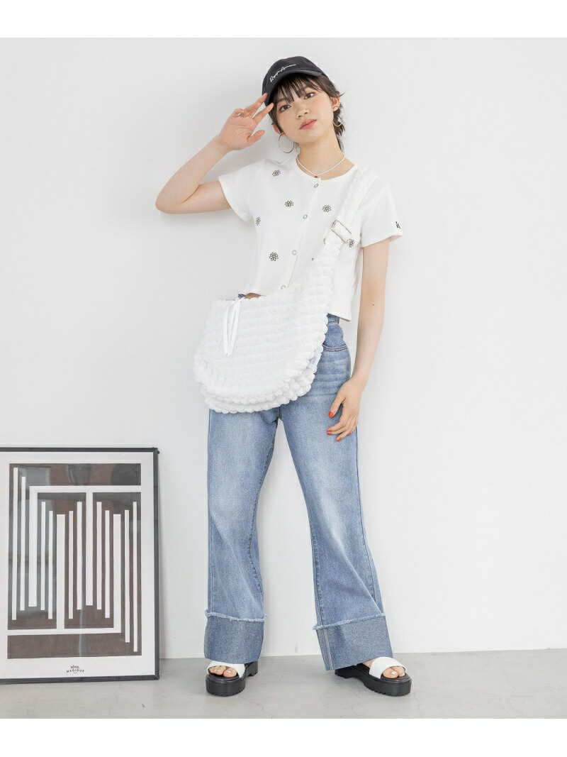 楽天市場】【SALE／40%OFF】(K)ロールアップフレアデニム repipi