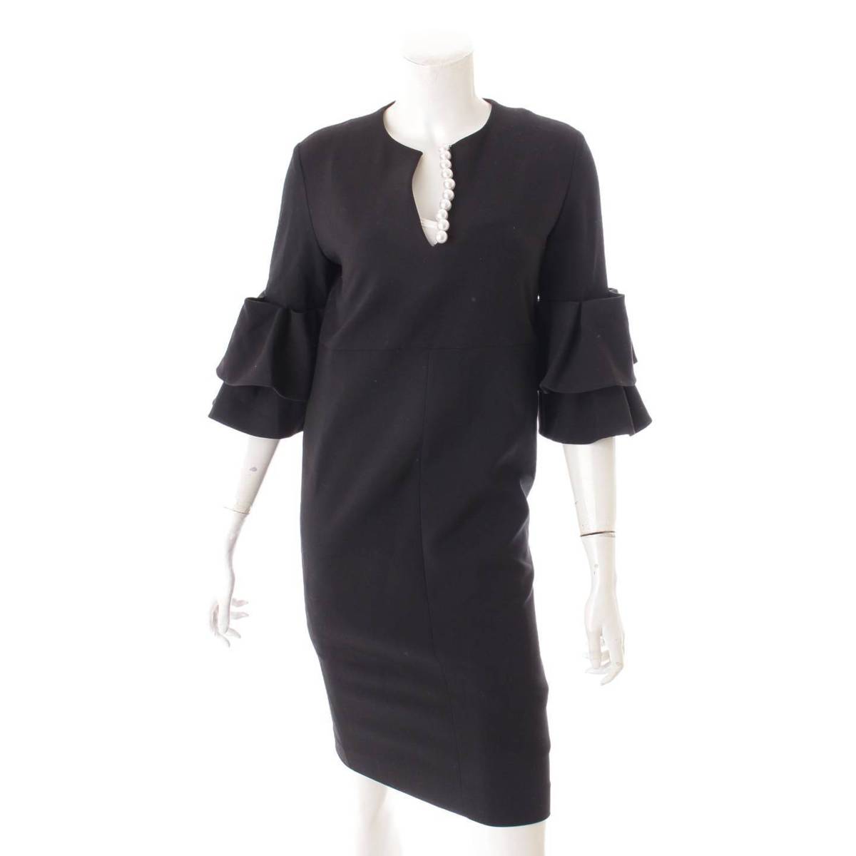 楽天市場】【ヨーコチャン】YOKO CHAN パール装飾 七分丈 ワンピース