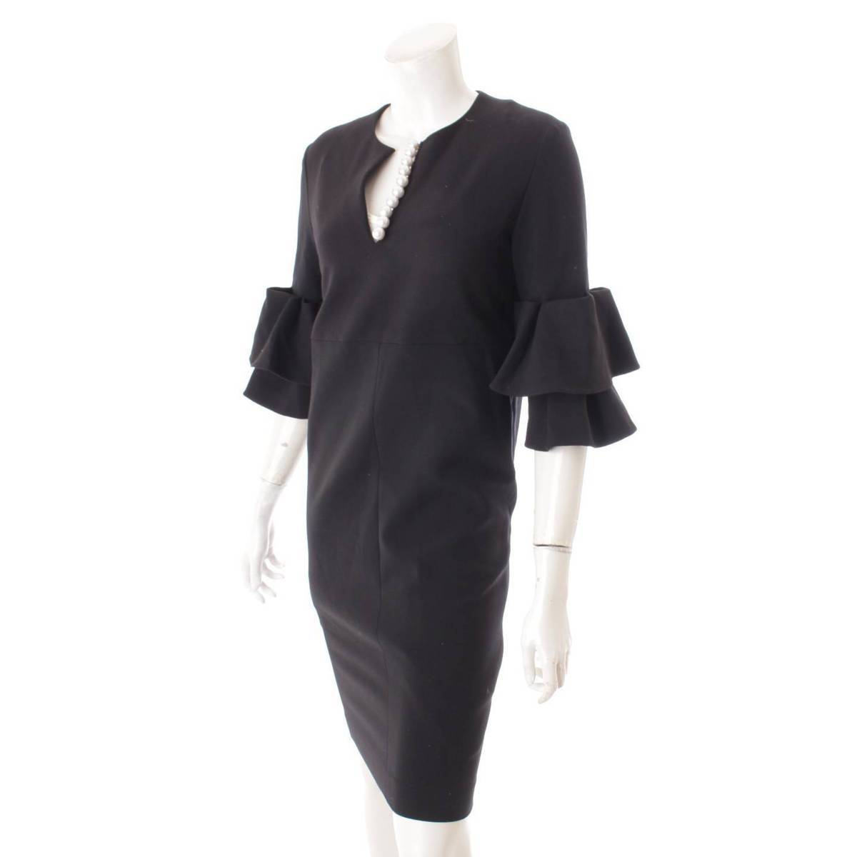 楽天市場】【ヨーコチャン】YOKO CHAN パール装飾 七分丈 ワンピース