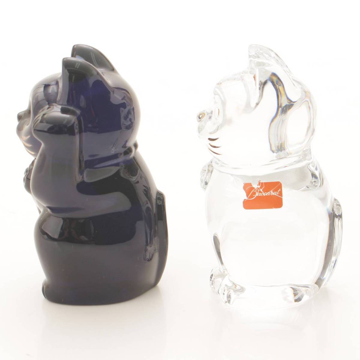 楽天市場】【バカラ】BACCARAT 招き猫 2体セット オブジェ クリスタル