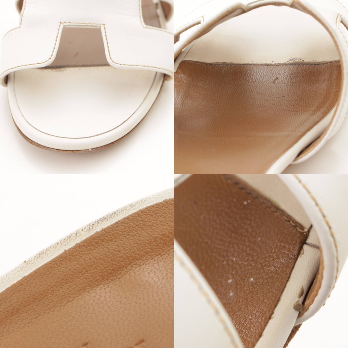 楽天市場】【エルメス】Hermes オアジス Hマーク レザー ミュール