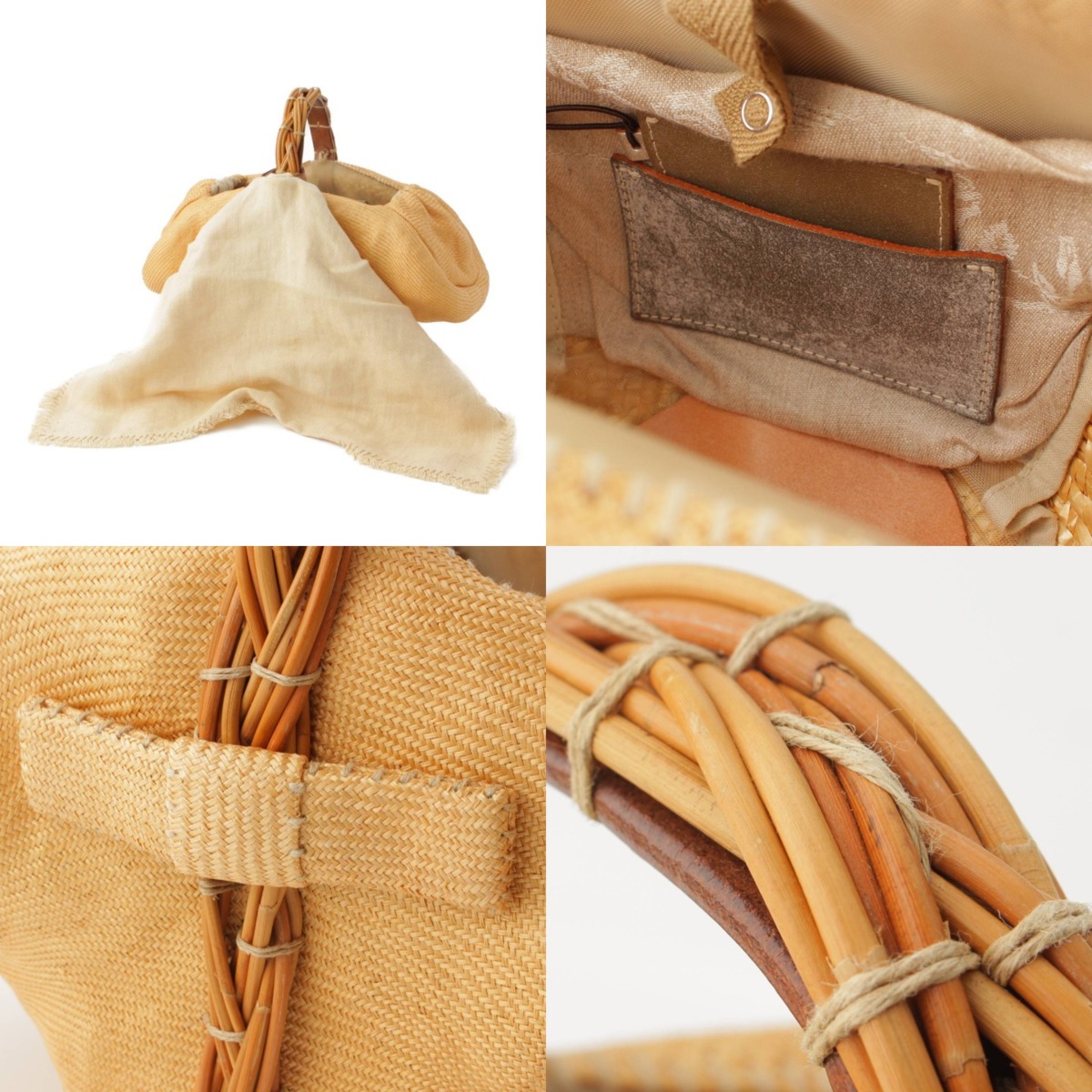 楽天市場】【エバゴス】ebagos 麻 シゾール かごバッグ 被せ布付き