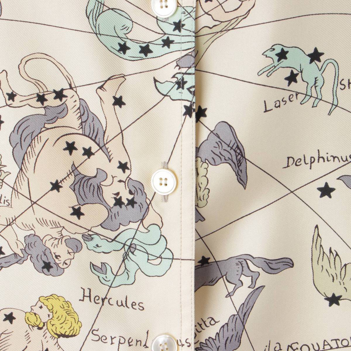 楽天市場】【エルメス】Hermes マルジェラ期 星座 シルク 長袖 シャツ