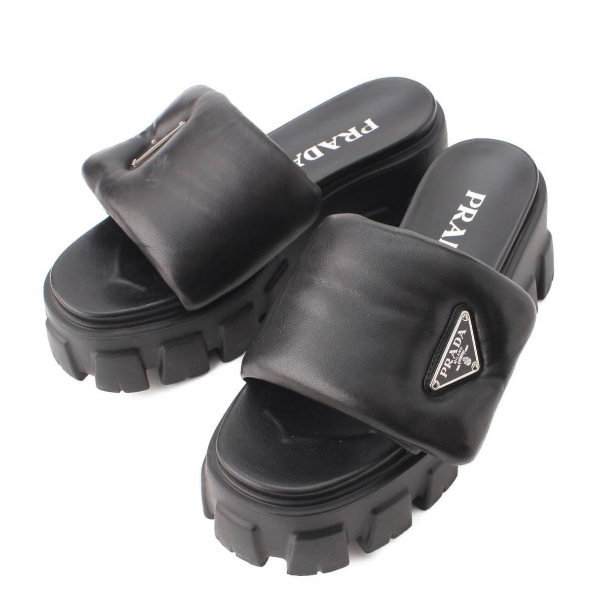 楽天市場】【プラダ】Prada モノリス ソフト パデッドナッパレザー