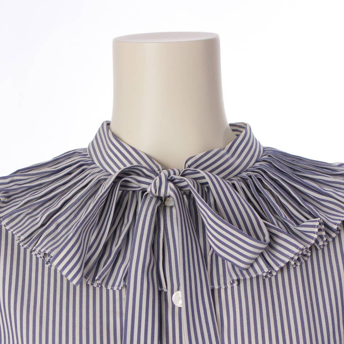 楽天市場】【セリーヌ】Celine シルク ボウタイ フリル パフスリーブ