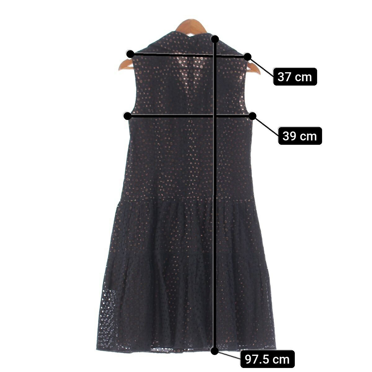 楽天市場】フォクシー FOXEY コットン ノースリーブ 総レース 刺繍