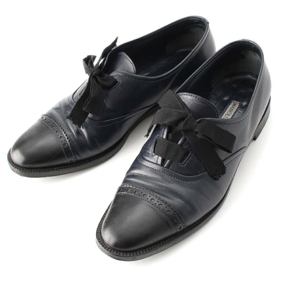 楽天市場】マノロブラニク MANOLO BLAHNIK レザー Andare リボン