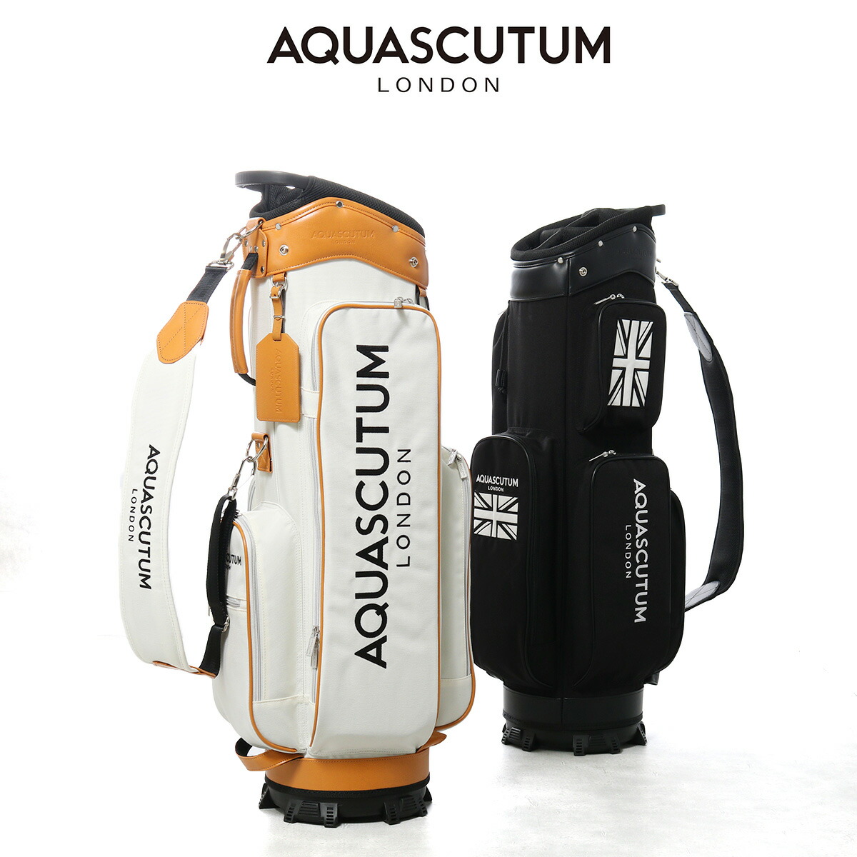 楽天市場】アクアスキュータム ゴルフ キャディバッグ カート型 9型 5