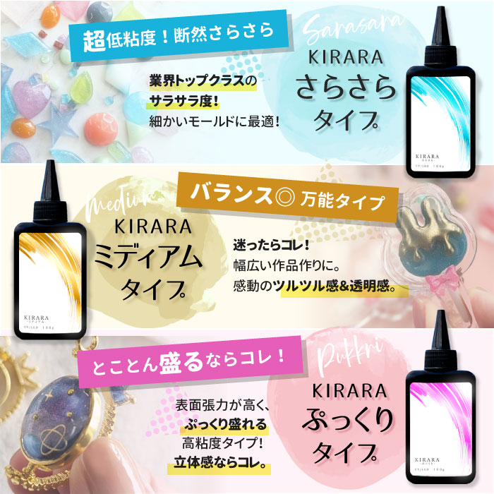 楽天市場】＼青の魔法が永遠の透明に／キララレジン液 100g 2本セット