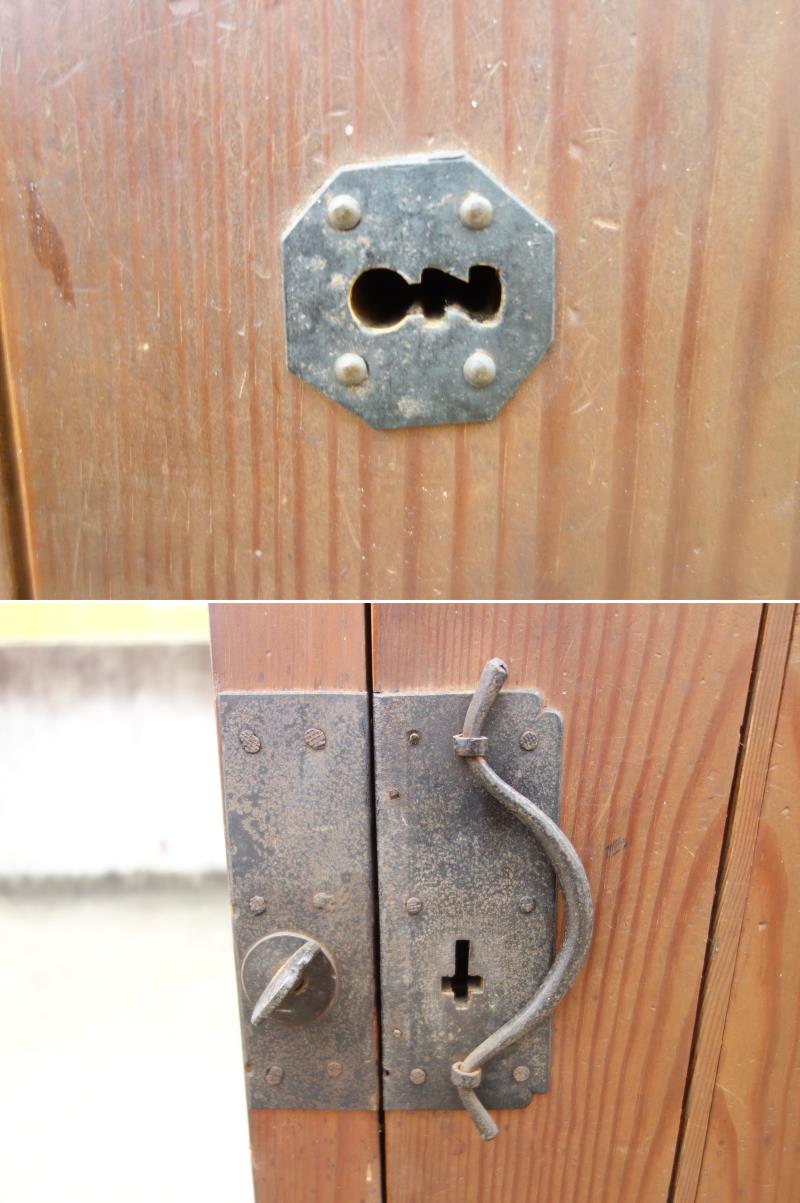 楽天市場】【中古】K▽木製 金庫 道具箱 古い家具 木箱 鍵付き □大型