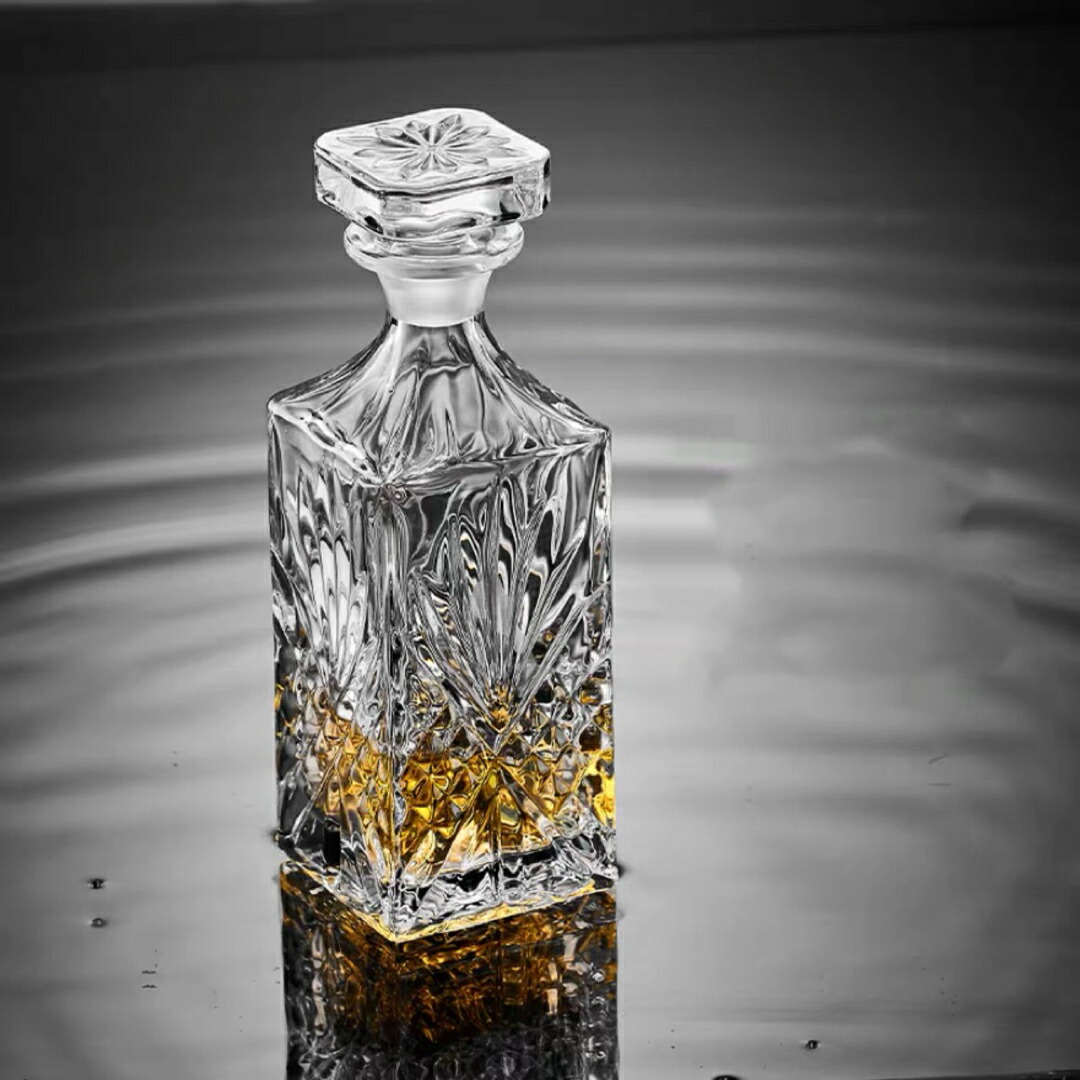 楽天市場】A038484高級デカンタとグラスセット ガラス食器 ウイスキー