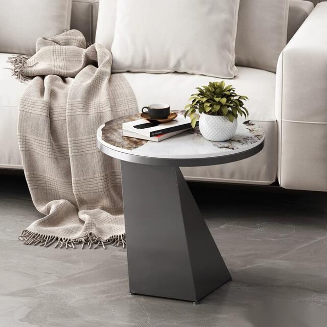 大理石の背の高いコンソールテーブル - ホテルの廊下家具コーナー