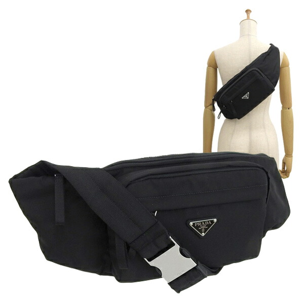 楽天市場】プラダ PRADA ボディバッグ バッグ ナイロン ブラック