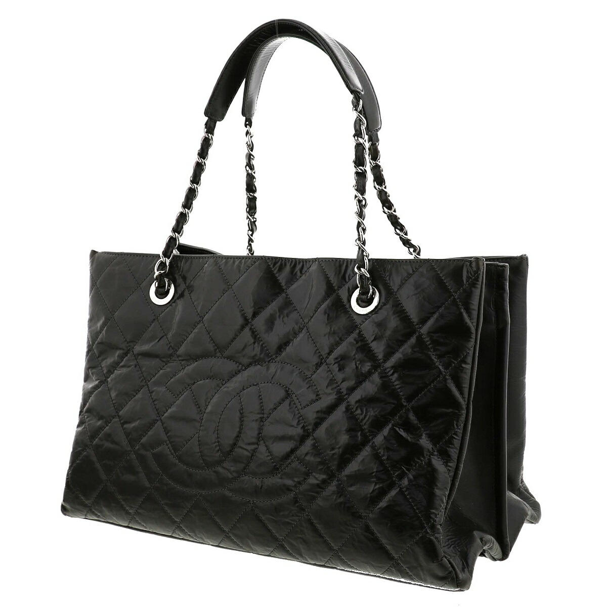 楽天市場】CHANEL （シャネル） ﾁｪｰﾝﾄｰﾄﾊﾞｯｸﾞ Black バッグ トート