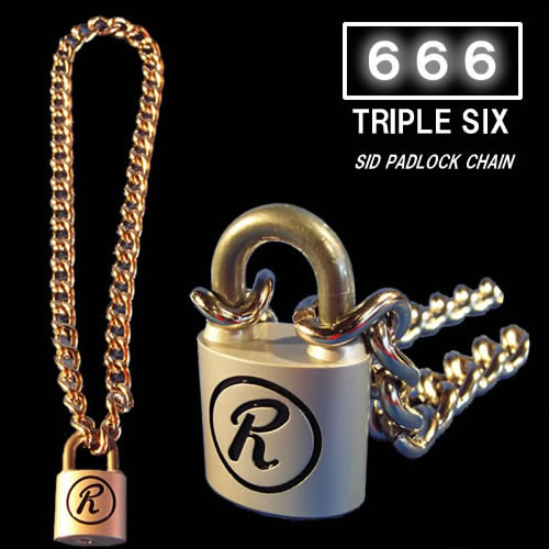 楽天市場】666トリプルシックス◇シド・パドロックチェーン◇SID CHAIN