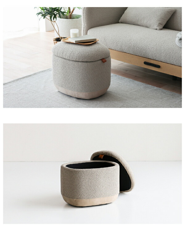 美品】bloccoスツール オットマン 日本製 ベージュ系 楽天市場