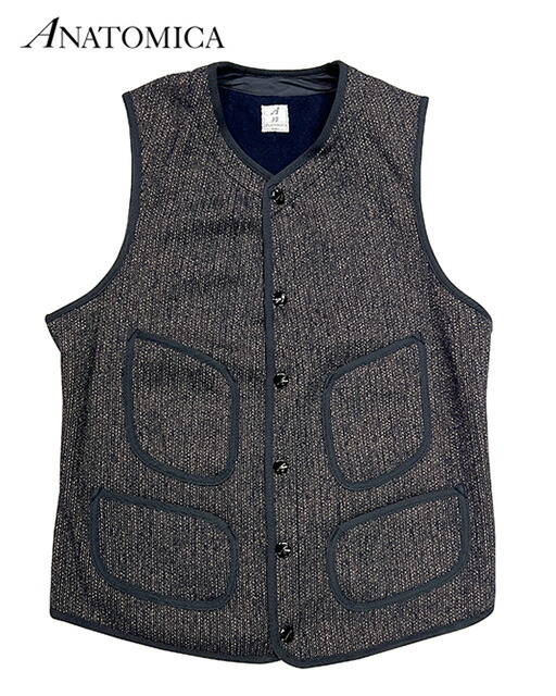 楽天市場】ANATOMICA アナトミカ BB VEST FACE BROWN'S BEACH VEST