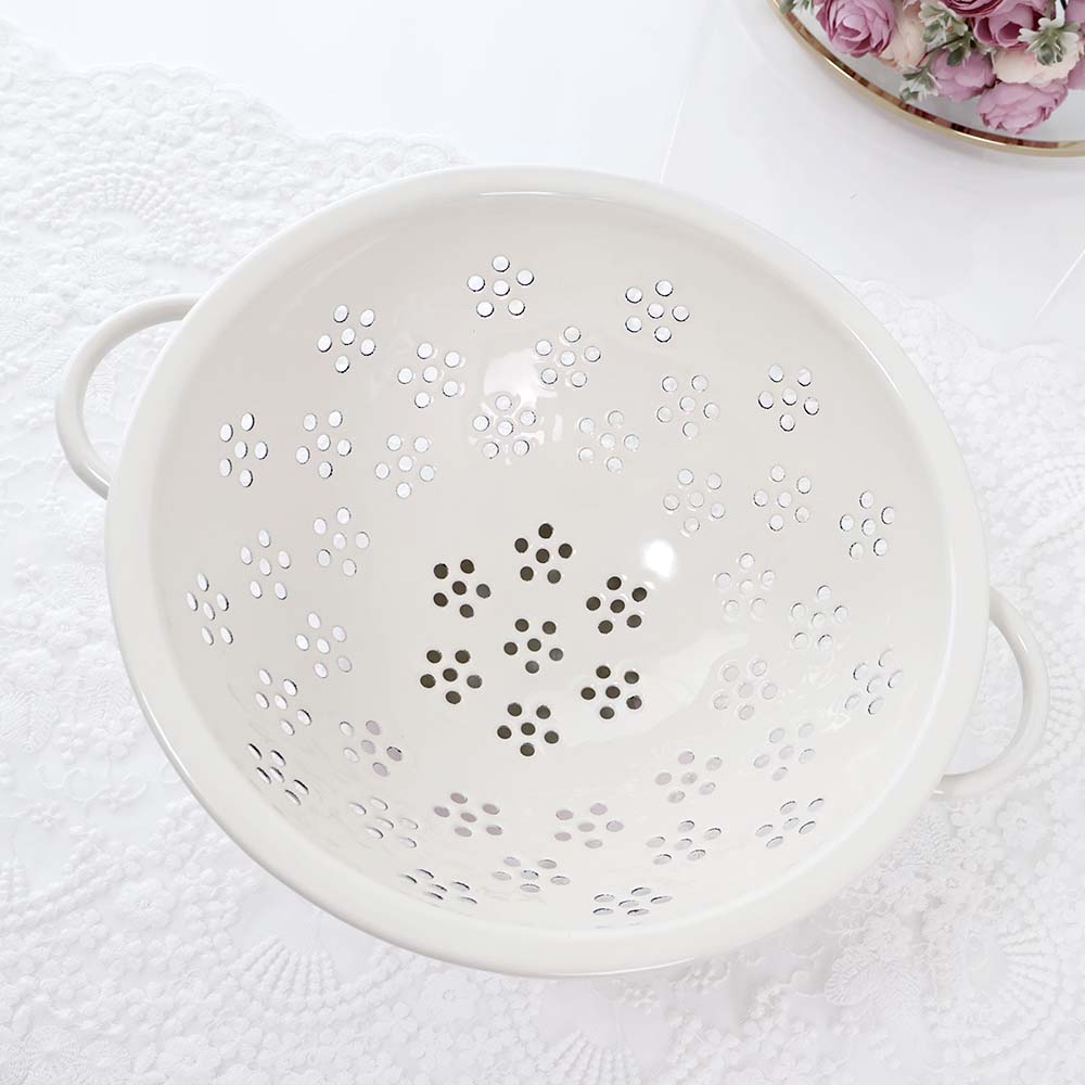 楽天市場】マニー Many ローズ コランダー 琺瑯 ホーロー 調理器具